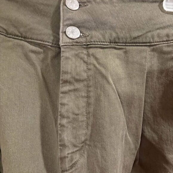 BDG Urban Outfitters Wide Leg Olive Green Jeans - Size 8 - Picture 4 of 4